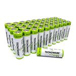 Tecnoware AA Ultra Alkaline Batteries – 1.5 Volts – Perfect for toys, controllers, remote controls, flashlights, watches, consoles and battery-powered devices. Pack of 40 pieces