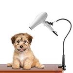 Ejoyous Hands-Free Hair Dryer Holder Dog Pet Grooming Table Hair Dryer Stand Aluminum Alloy Grooming Dryer Hose Holder Desktop Clamp Clip Adjustable Flexible Third Arm with Clamp Clip, Black