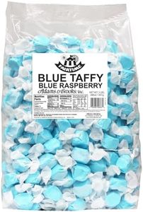 Fairtime Blue Raspberry Taffy, 3 Pound Bag (Pack of 1) - Individually Wrapped Saltwater Taffy Candy Bulk Pack - Soft & Chewy Candy for Buffet, Party, Wedding Favors, Birthday Parties or Goodie Bags