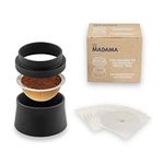 Madama - Refillable and Reusable Capsules Filling Kit Compatible with Nespresso Vertuo and Vertuoline, with 100 Adhesive Aluminum Lids