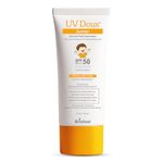 UV Doux Junior Mineral Fluid Sunscreen SPF 50 for Babies & Kids | 100% Mineral Zinc Oxide | Chemical Filter Free | Fragrance Free | No White Cast | DermatologicallyTested | 50 g