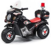 LENOXX 3-Wheel Battery Powered Ride-On Motorcycle for Kids Ages 2-6 - Black Electric Motorbike - Indoor/Outdoor Motor Trike for Kid/Toddler | Kid Toys