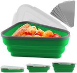 SZYHD Pizza Container,Pizza Storage Container with 5 Trays, Made of Food Grade Silicone, BPA Free,be Used to Store Pizza, Bread, Cakes, etc