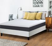 Olee Sleep 10 Inch EOS Multi Layer Gel Infused Memory Foam Mattress, Queen, White