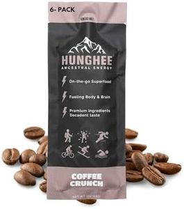 Hunghee Ancestral Energy Coffee Crunch Pack | Organic Grass-Fed Ghee & Raw Honey Blend | Animal-Based Energy Boost for Athletes | Hiking, Cycling, Running, Backpacking | Healthy Snack (Pack of 6)
