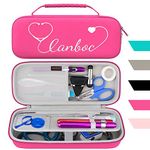 Canboc Travel Case for 3M Littmann Classic III/Lightweight II S.E./Cardiology IV/MDF Acoustica Stethoscope, Large Stethoscope Carrying Case with ID Slot, Mesh Pocket fits Nursing Kit, Raspberry