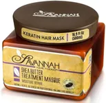 Savannah Hair Therapy Deep Conditioning Hair Mask for Dry Damaged Hair and Growth with Shea Butter 16.9oz, Sulfate Free Keratin Hair Treatment Mask Enriched with Vitamin B6, Moisture Repair Collection