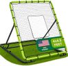 Baseball Rebounder Net 4x4.5 Ft Pitchback Trainer Bounce Back Fielding Net for Baseball and Softball Rebound Solo Practice with 3 Ball Return Angles