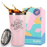 21 Year Old Birthday Gifts for Him Her - 2003 16 oz Blush Tumbler - 21 Birthday Gifts for Him Her - 21st Birthday Decorations for Him Her - 21 Glasses Birthday Presents