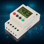 3-Phase Monitoring Relay 380V AC 50Hz 3 Phase Sequence Relay Protector Voltage Protective Relay with Digital Display Overvoltage Undervoltage Unbalanced Voltage, Relay