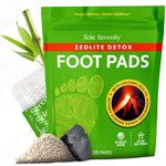 Sole Serenity Foot Pads - Zeolite Mineral, Ginger Root, Wormwood, Bamboo Vinegar, Foot Spa for Achy Feet