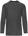 True Classic Active Long Sleeve Crew for Men, Premium Quick Dry Workout Shirts for Men Chocolate