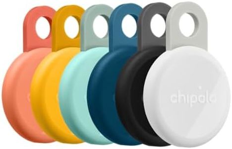 Chipolo LOOP - Rechargeable Bluetooth Tracking tag, Item Locator for Keys & Bags, Compatible with Apple Find My or Find Hub on Android, Out of Range Alerts for Android & Call Your Phone - 6 Pack