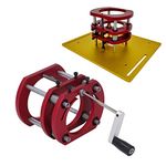 Router Table Lift Base Router Lift Base Lifting Table Base,Router Lift Base Aluminum Alloy Stainless Steel 4 Jaw Clamping Router Table Lifting System Base