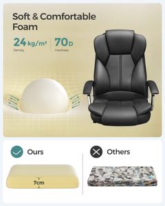 SONGMICS Office Chair – Ergonomic Desk Chair, Ink Black