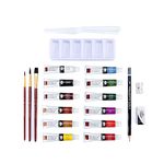 Royal & Langnickel Essentials Clear View Small Case Watercolour Art Set