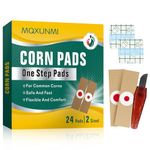 MQXUNMI Corn Plasters, 24 Pcs Corn Remover Pads Corn Removal for Feet, Corn Pain and Foot Care, Corn Plasters with Hole for Feet, Toe Wart Remover Corn Pads Foot Care