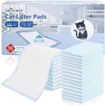 Cat Pad Refills Compatible with Tidy Cats Breeze Litter System, 16.9" X 11.4" Pee Pads for Cats Super Absorbent Odor Control Light Scent Cat Pads 50 Count