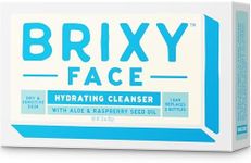 BRIXY Hydrating Facial Cleansing Bar For Dry Skin – Aloe and Raspberry Seed Oil To Soothe And Moisturize, Ceramide & Niacinamide Support A Heathy Skin Barrier, Soap Free & pH Balanced