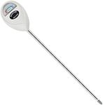 Censinda Soil Moisture Meter, Long Probe Soil Moisture Monitor for House Plants, Soil Hygrometer Moisture Sensor for Indoor & Outdoor, Garden, Farm, Lawn Plant Care, No Battery Needed(White)