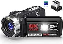 8K 64MP Video Camera 18X Digital Ca