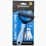 Wooflix Dematting Brush & Grooming Tool for Cats and Dogs, Removes Mats and Tangles - Dog Hair Brushes for all Breeds (Large) Mats | Dog Hair Brushes for all Breeds (New Version)