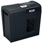 Rexel X6 Cross Cut Paper Shredder, Shreds 7-6 Sheets (70-80 gsm), P4 Security, Home/Home Office, 10 Litre Removable Bin, Quiet and Compact, Secure Range, 2020122, Black