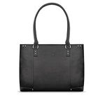 Solo Full-Grain Leather 15.6-Inch Laptop Carryall, Espresso, VTA801-3, Black, One Size, Solo Jay 15.6 Inch Vintage Leather Laptop Tote Bag, Black