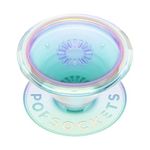 PopSockets: PopGrip - Expanding Stand and Grip with a Swappable Top for Phones & Tablets - Translucent Clear Iridescent