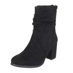 Mochi Womens Synthetic Black Boots (Size (8 UK (41 EU))