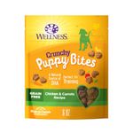 Wellness Crunchy Puppy Bites Natural Grain-Free Treats for Training, Dog Treats with Real Meat and DHA, No Artificial Flavors (Crunchy Chicken & Carrots, 6-Ounce Bag)