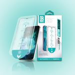 BH TEC Screen Protector for iphone 15 plus, [Top 9H Tempered Glass Film] crystal clear HD, Anti-Scratch, [Automatic Dust Removal] with easy installation Frame, (2 pack)