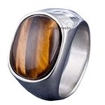 Genuine Tiger Eye Oval Gemstone Real 925 Sterling Silver Signet Ring For Men | Wedding Engagement Ring | Unique Handcrafted Party Wear Ring For Him