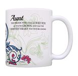 Aunt Gifts Sweetest Heart Sentimental Poem Gifts for Aunt Coffee Mug Aunt Coffee Cup Aunt Gift Coffee Mug Tea Cup Floral