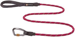 Ruffwear, Knot-a-Leash Dog Leash, Reflective Rope Lead with Carabiner, Hibiscus Pink, Large