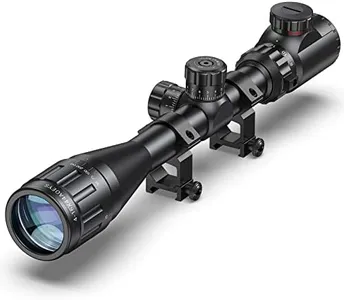 CVLIFE 4-16x44 Tactical Rifle Scope Red and Green Illuminated Built Gun Scope with Locking Turret Sunshade and Mount Included