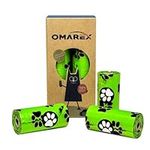 120 x Dog Poo Bags Biodegradable OMAREX Extra Thick Pet Waste Bags. 8 Rolls 120 Count. Large Size Eco-friendly 22cm X 31cm Poo Bags Leak Proof