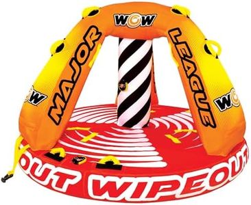 WOW Sports Wipeout Towable Tube for Boating - 1 to 3 Person Towable - Standing Tubes for Boating