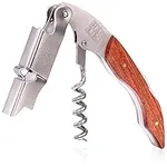 H&S Waiters Corkscrew Wine Bottle Opener Professional Stainless Steel Wood Handle Foil Cutter - Waiter Friend Corkscrew - Wine Opener Corkscrew - Cork Screws for Wine Bottles