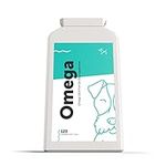 Dog's Lounge - OMEGA - Natural Omega 3, 6 & 9 Fish Oil Supplement for Dogs | Maintains Healthy Skin & Shiny Coat | Supports Joint Health, Immune System & General Wellbeing | 120 Soft Gel Capsules