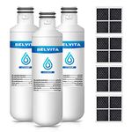 BELVITA ADQ747935 Water Filter Replacement for LG LT1000P/PC/PCS, ADQ74793501 LT1000PC ADQ74793502, LFXS26973S, Kenmore Elite 9980, MDJ64844601, LMXS28626S, LMXS30796S, LMXC23796S, 3 Pack