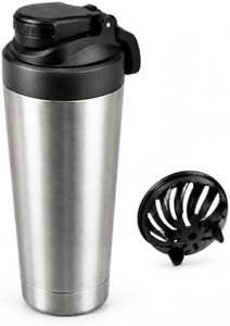 Truyis Insulated Stainless Steel Protein Shaker Bottle 24oz,Metal ShakerCup