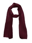 World of Shawls Chiffon Scarves Wraps for Wedding Party Special Occasions Women Plain Neck Scarf Soft Headwrap Girls Headscarf Sheer Wrap (Maroon)