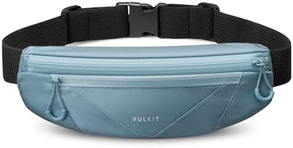 VULKIT Waist Fanny Pack Running Belt for Women Men Waterproof Bum Bag with Adjustable Buckle Elastic Strap Fits for Under 7'' Phones Hiking Walking Gift Travel Outdoors