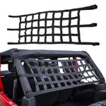 MASION Cargo Net Top Roof Hammock Mesh Net Auto Roof Net Hammock for Jeep Wrangler TJ JK JL 1997-2020 2/4 Door Rear Net Heavy Duty