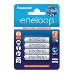 Panasonic BK-4MCCE/4BE Eneloop Micro AAA 750 mAh Rechargeable Battery (Pack of 4)