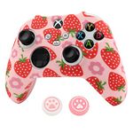 RALAN Controller Skin for Xbox Series, Anti-Slip Silicone Controller Cover Protector Case Compatible for Xbox Series Wireless/Wired Gamepad Joystick with 2 Cute Thumb Grips Caps