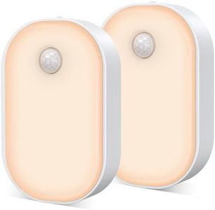 TEAMPD Veilleuse LED Pile [2 Pack],Lampe Détecteur De Mouvement,[4000-6000K][3 Couleur],Lumière Magnetique pour Placard Chambre Couloir Armoire Escalier, [3 Modes],Auto/ON/OFF