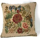 Tache 1 Piece 18 X 18 Inch Colorful Floral Country Rustic Morning Meadow Decorative Cushion Throw Accent Pillow Cover - 3098