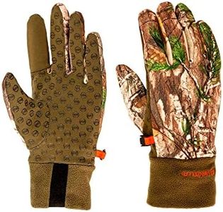 Manzella Mens Ranger Lightweight Fleece Cold Weather Form-fitting Hunting Gloves, Realtree Xtra, Medium-Large